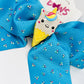 Teal Ice Cream Rhinestone Hair Bow