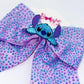 Stitch Lavender Rhinestone Hairbow