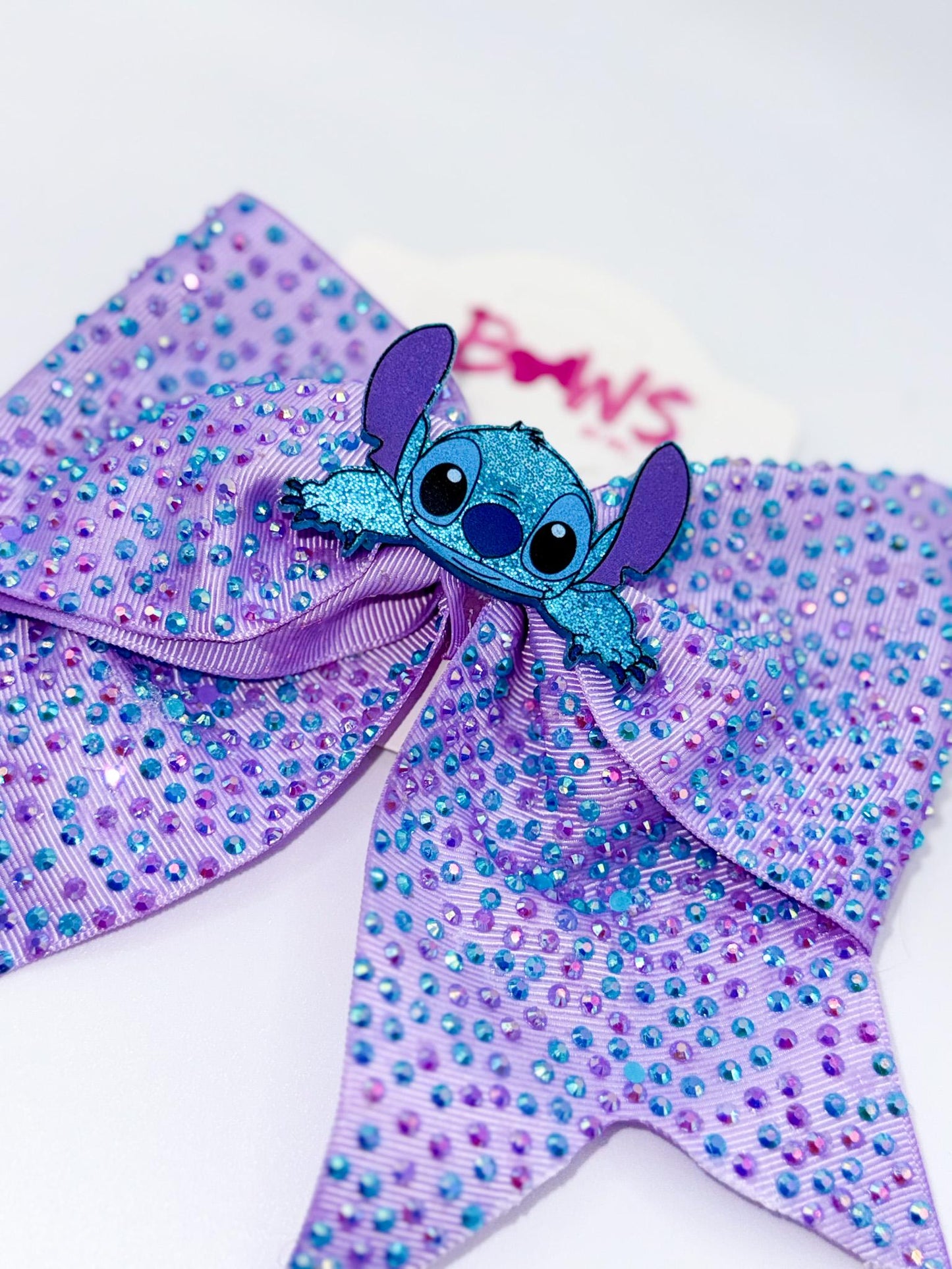 Stitch Lavender Rhinestone Hairbow