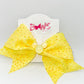 Minnie Mouse inspired Yellow Rhinestone Hair Bow