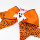 BOO! Ghost Orange Rhinestone Hairbow