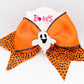 BOO! Ghost Orange Rhinestone Hairbow