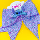 Stitch Lavender Rhinestone Hairbow