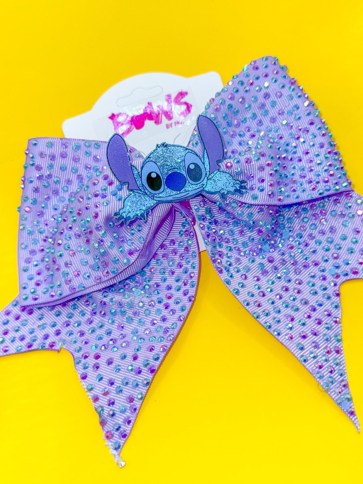 Stitch Lavender Rhinestone Hairbow