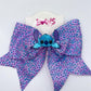 Stitch Lavender Rhinestone Hairbow