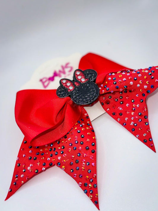 Red Minnie-Inspired Sparkle Bow