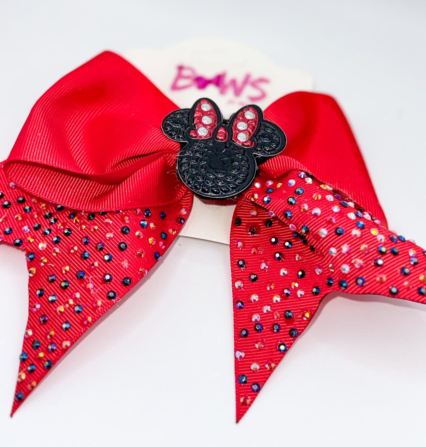 Red Minnie-Inspired Sparkle Bow