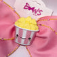 Pop Pop Pop! Pink and Yellow Popcorn Bow