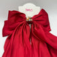 Deep Red Statement Bow