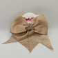 Beige Rhinestone Bow – Elegant Crown Hair Accessory