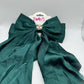 Dark Green Vintage Pearl Bow