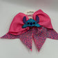 Pink Glitter Stitch Hair Bow – Cute Disney-Inspired Accessory