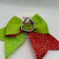 Green and Red Grinch Hair Bow – Fun Christmas Accessory